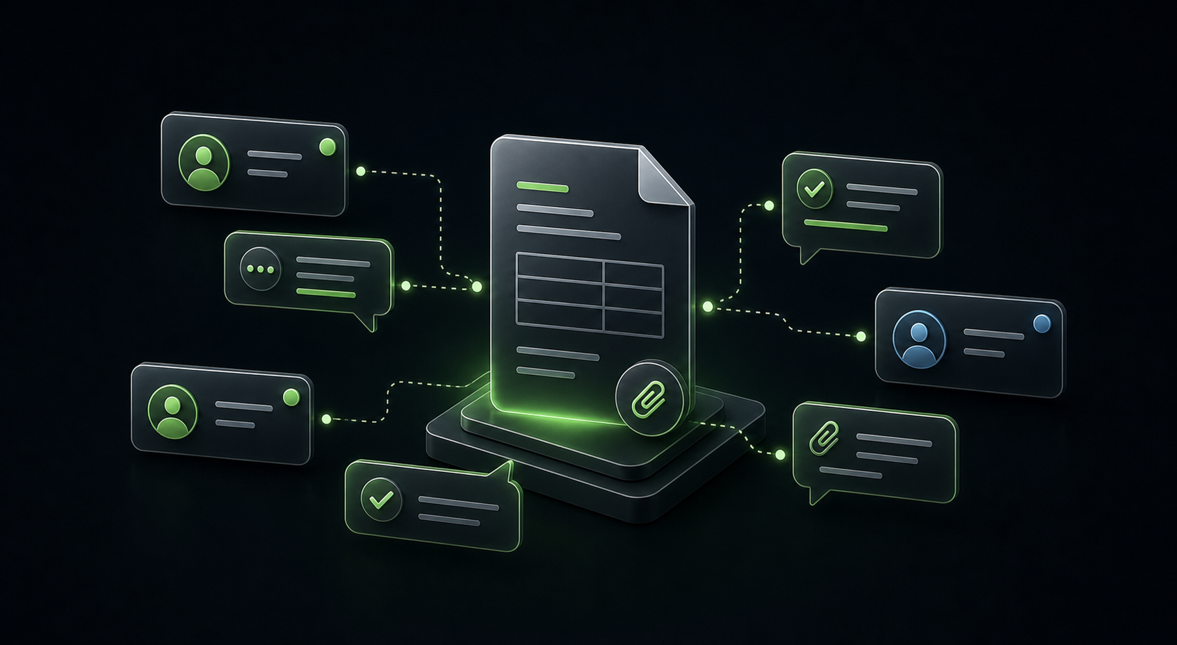 Document communication infographic